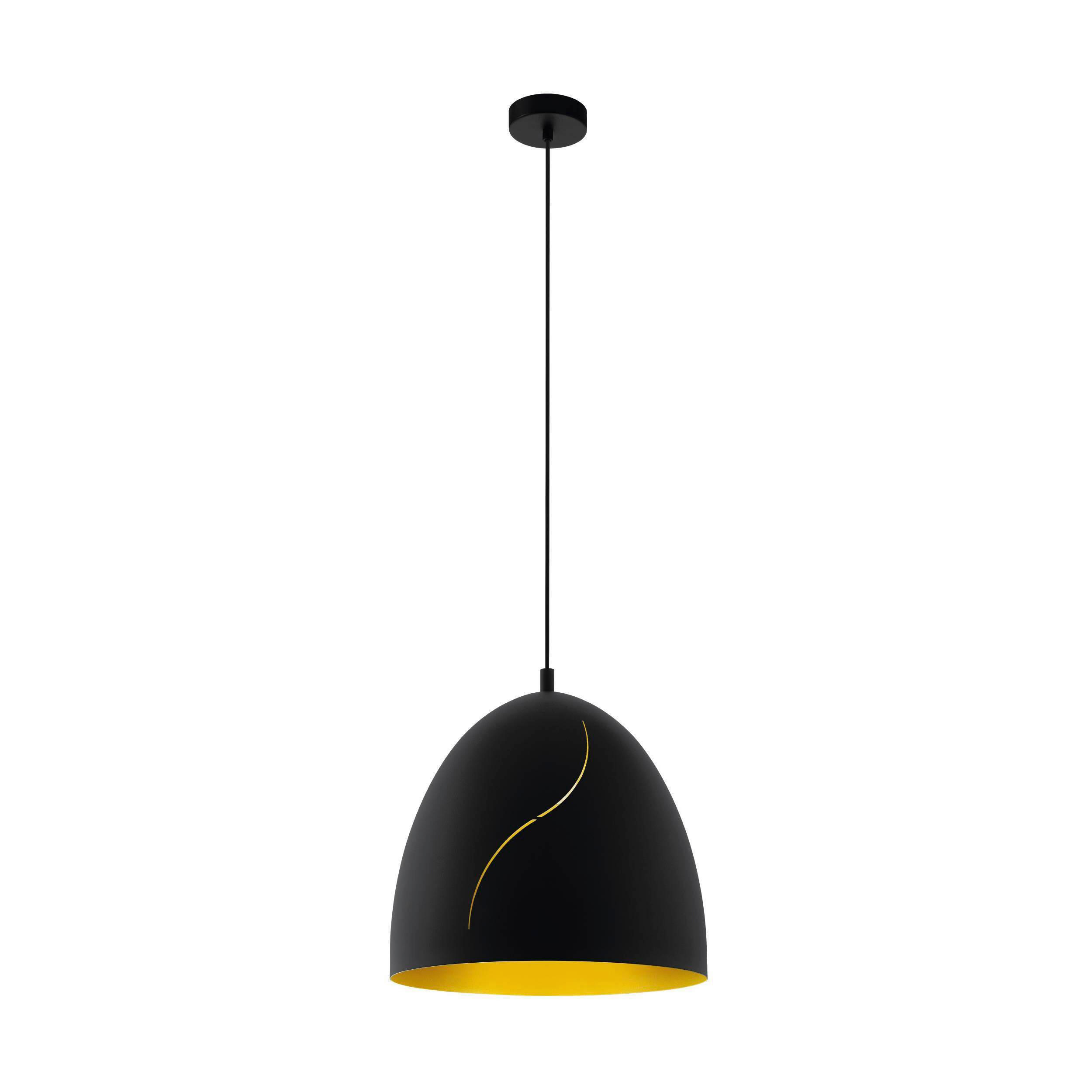 HÄNGELEUCHTE Hunningham 40,5/110 cm   - Goldfarben/Schwarz, Basics, Metall (40,5/110cm) - Eglo