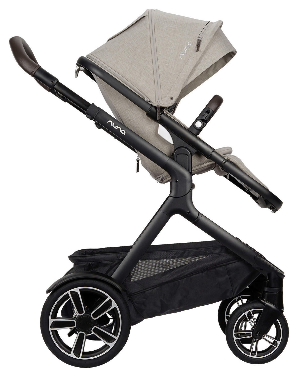 GESCHWISTERWAGEN Demi next  - Schwarz, Basics, Metall (63/123/83cm) - Nuna