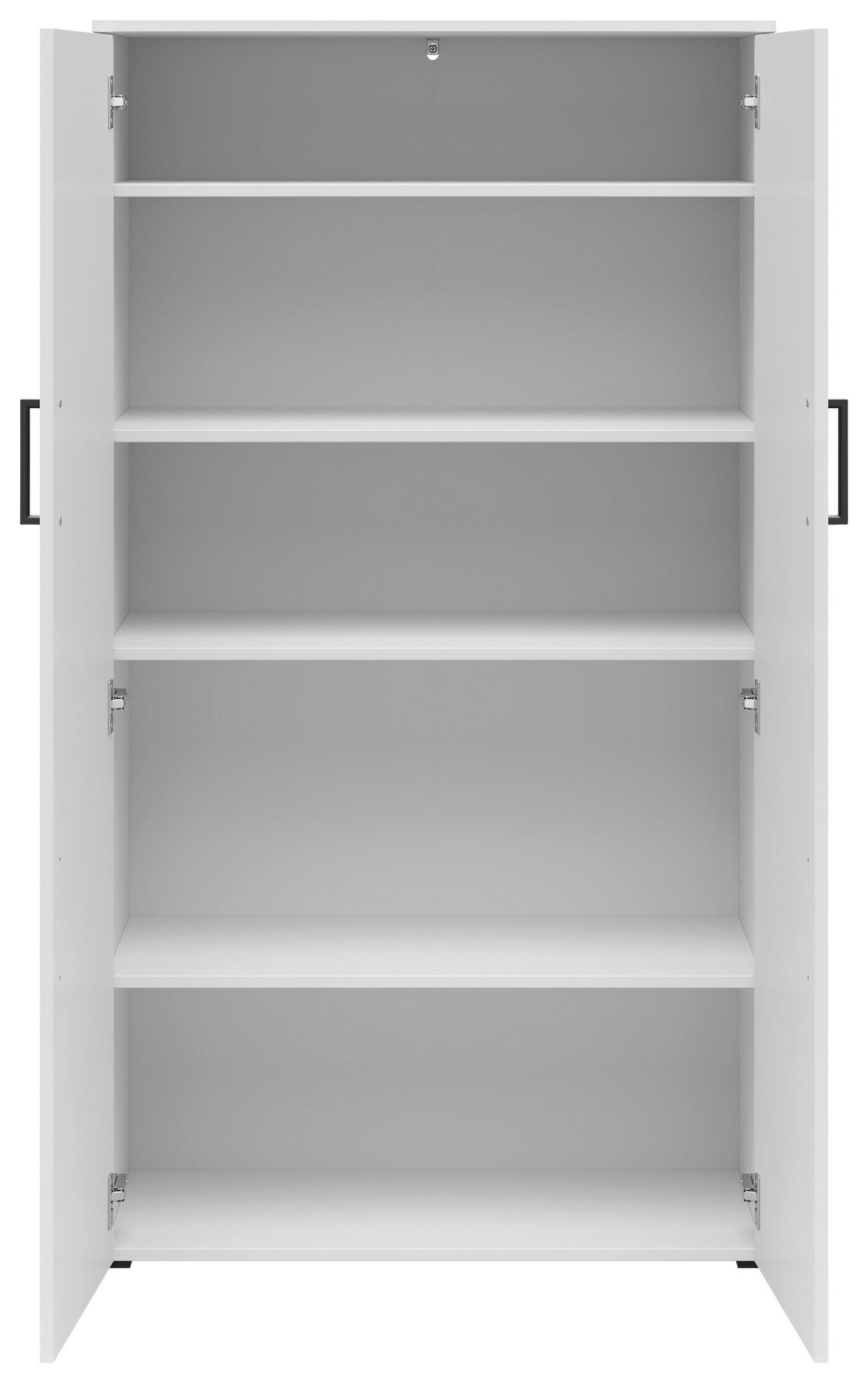 VIŠENAMENSKI ORMAR bela  80/147/40 cm  - bela/crna, Moderno, pločasti materijal/plastika (80/147/40cm) - Carryhome