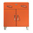 KOMMODE Orange - Orange/Nickelfarben, Design, Holzwerkstoff/Metall (86/92/41cm) - Carryhome KOMMODE Orange - Orange/Nickelfarben, Design, Holzwerkstoff/Metall (86/92/41cm) - Carryhome