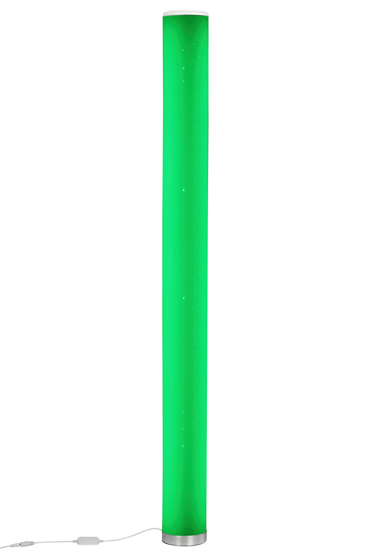 LED ÁLLÓLÁMPA - króm/fehér, Trend, műanyag (13/150cm) - Novel