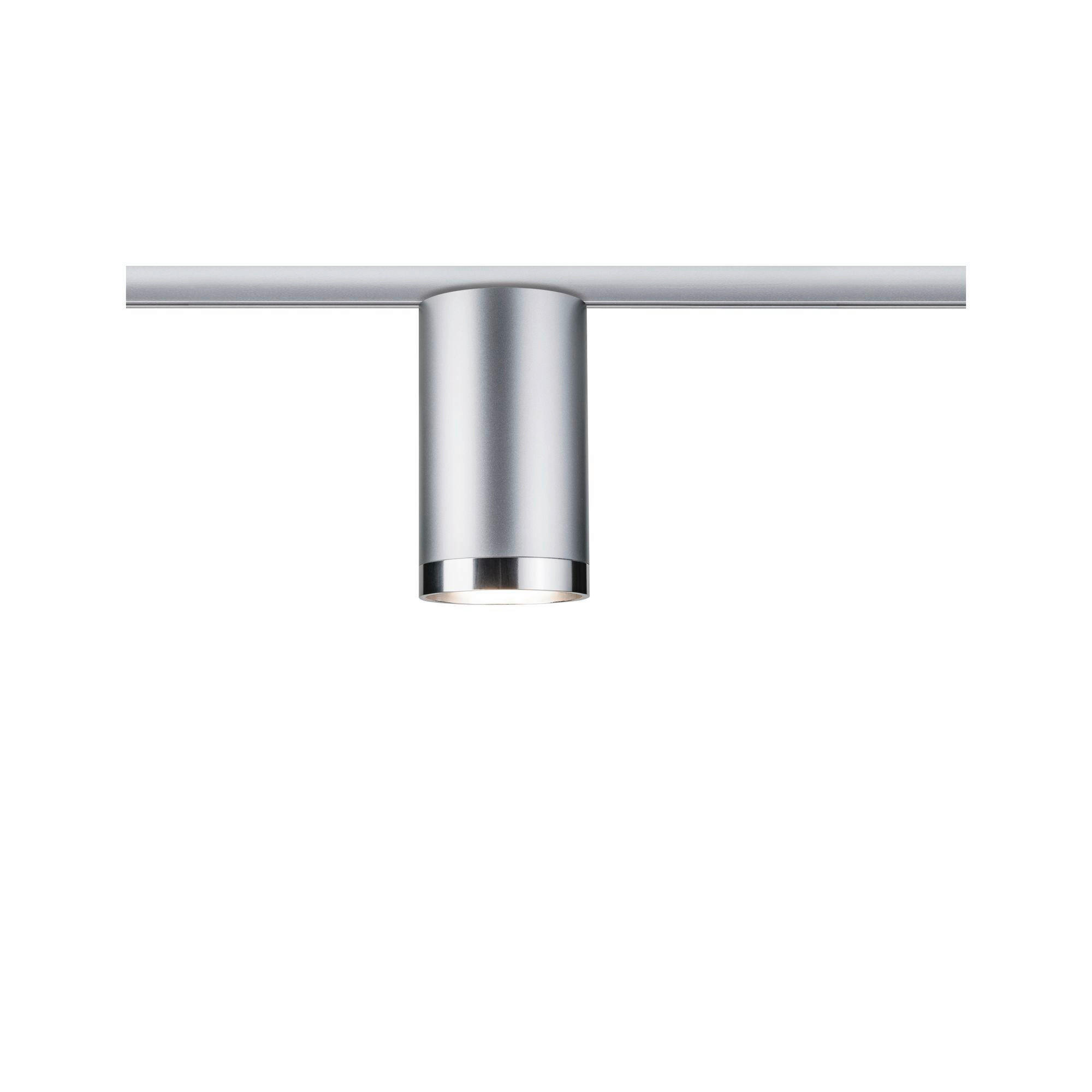 SCHIENENSYSTEM-STRAHLER - Chromfarben, Basics, Kunststoff/Metall (6,5/12,8cm) - Paulmann
