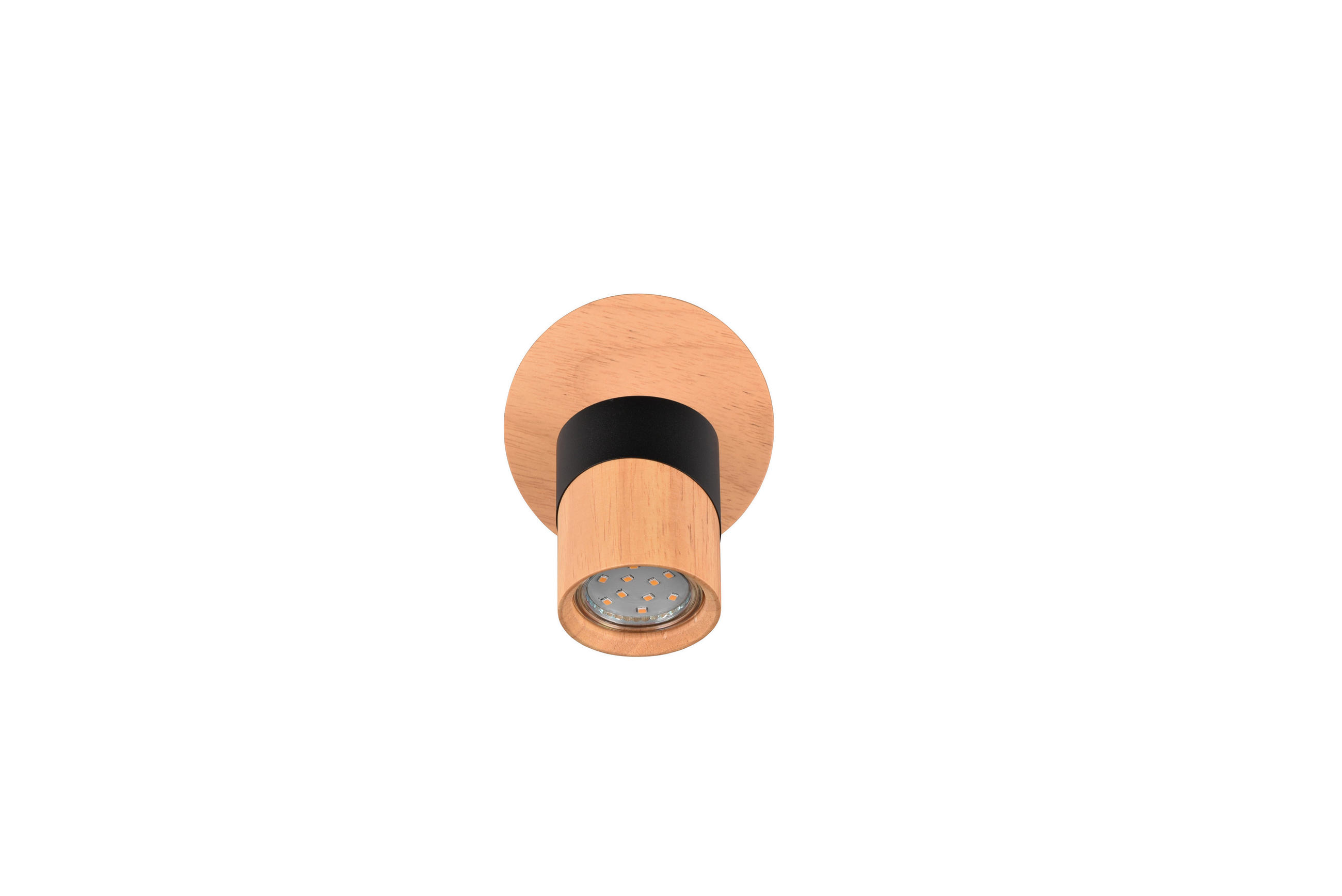 STRAHLER - Schwarz/Braun, Natur, Holz/Metall (11/15/13,5cm)