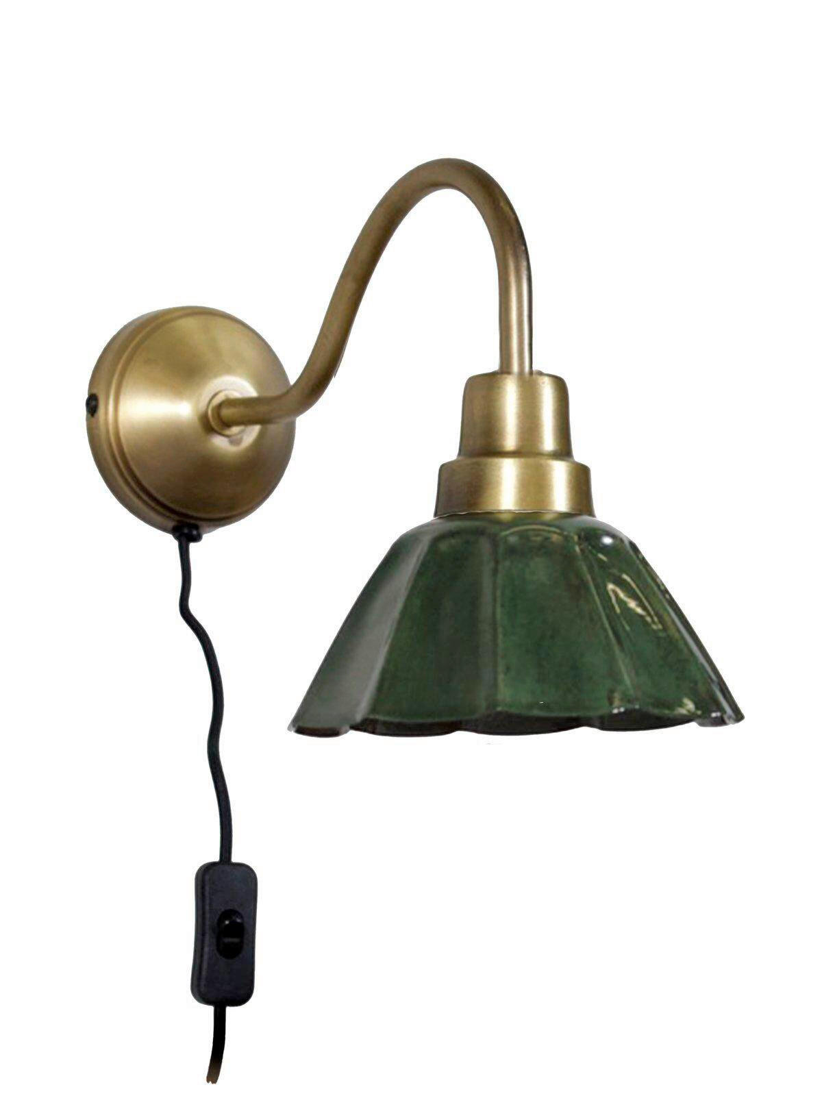WANDLEUCHTE 17/25/34 cm   - Dunkelgrün, LIFESTYLE, Metall (17/25/34cm)