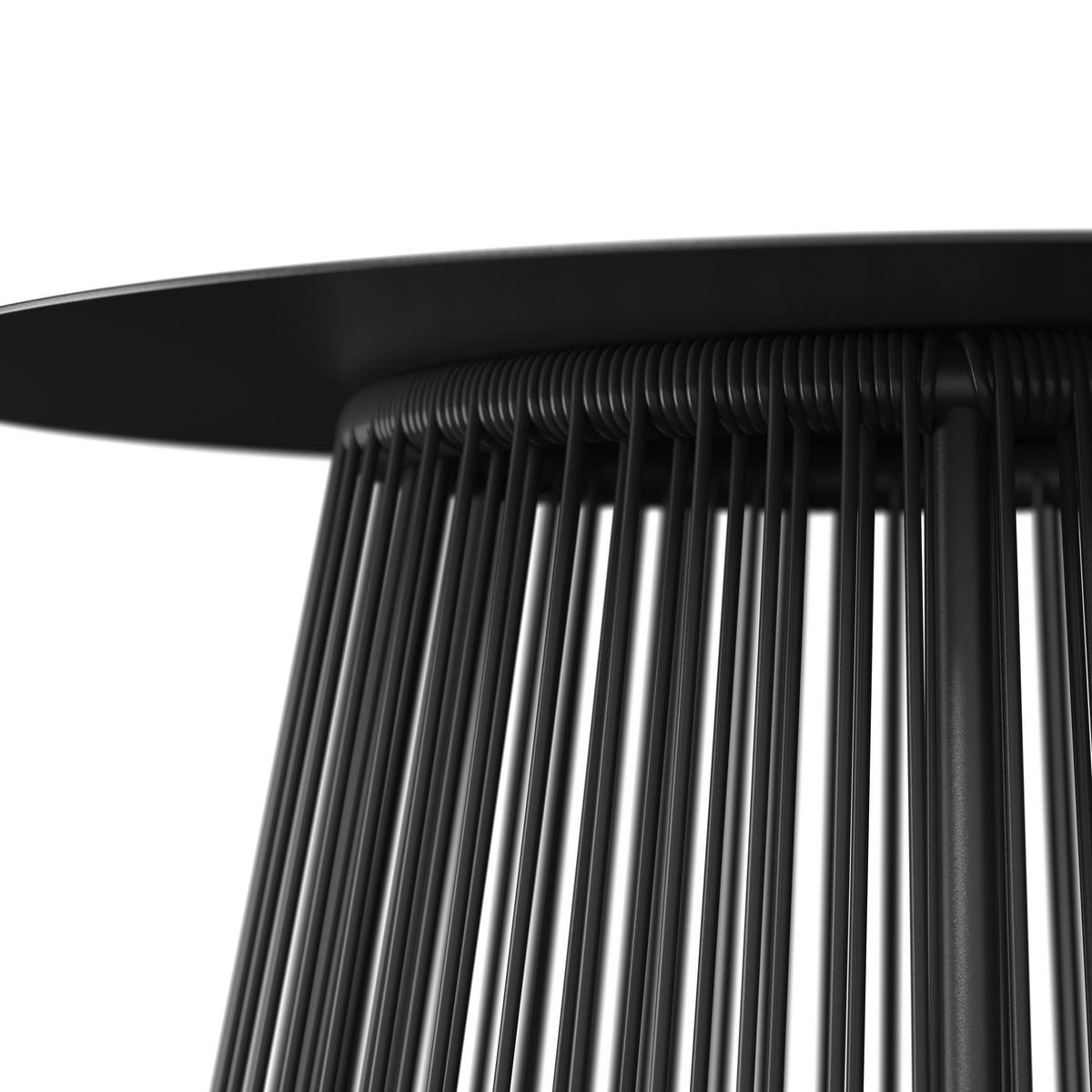 POMOĆNI STOČIĆ ZA BAŠTU 55/47/55 cm  - crna, Moderno, metal/plastika (55/47/55cm) - Bessagi Garden