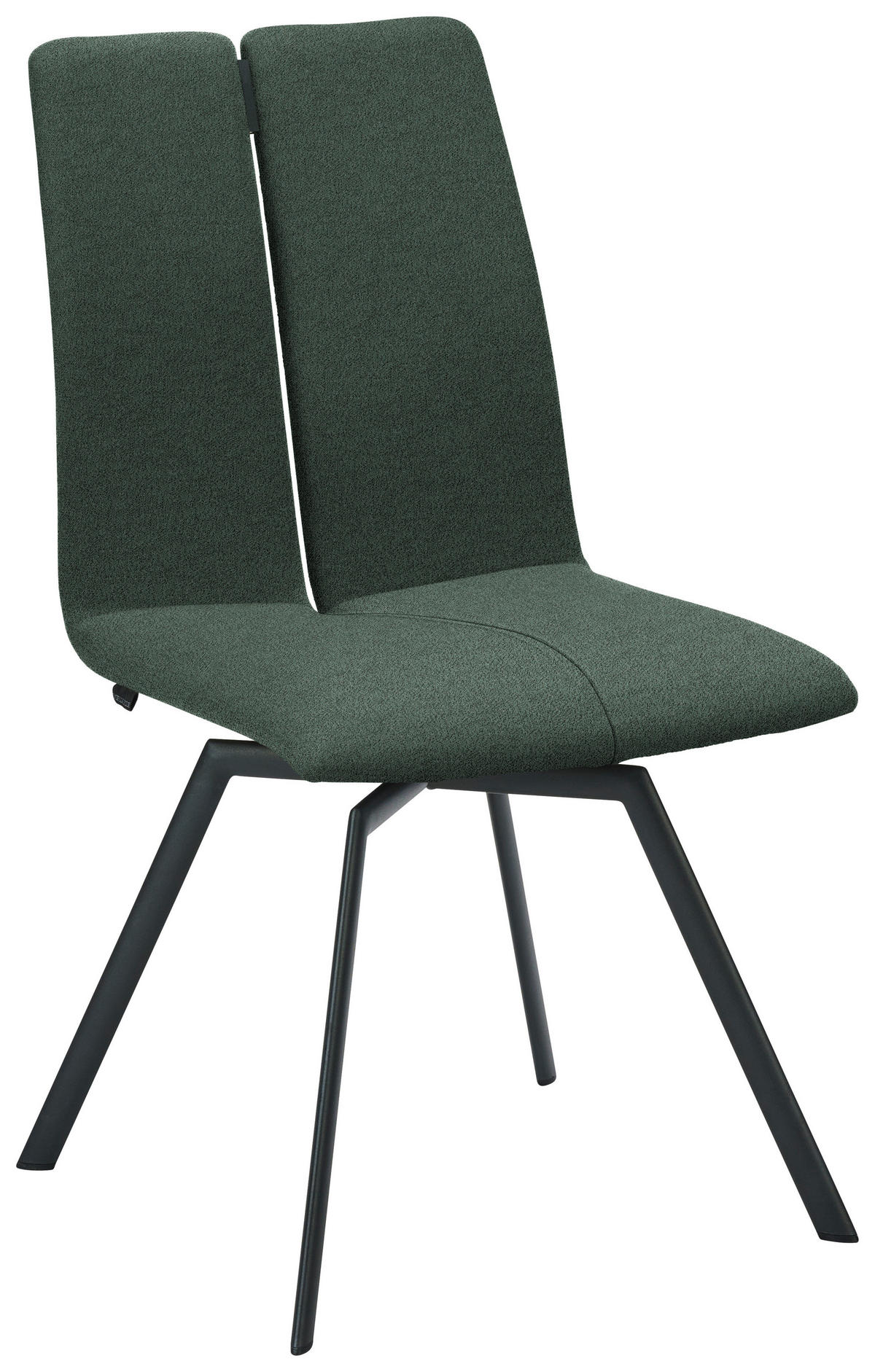 STUHL  Lederauswahl, Stoffauswahl, Typenauswahl Struktur  - Anthrazit/Opal, Design, Textil/Metall (50/92/64cm) - Venjakob