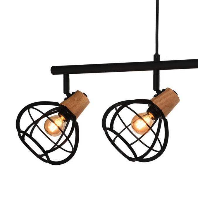HÄNGELEUCHTE 92/15/150 cm   - Schwarz/Akaziefarben, Design, Metall (92/15/150cm)
