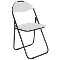 SKLOPIVA STOLICA  crna, bijela  metal, plastika      - bijela/crna, Moderno, metal/plastika (44/80/47cm) - Carryhome