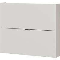 HÄNGESCHUHSCHRANK Eichefarben, Kaschmir  - Kaschmir/Eichefarben, Design, Holzwerkstoff/Metall (100/83/18cm)