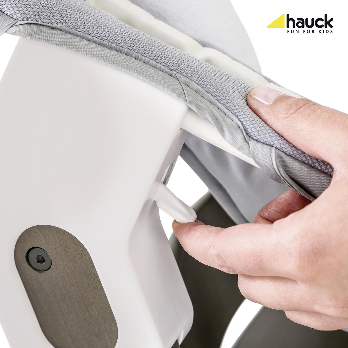 WIPPE ALPHA BOUNCER   - Weiß/Grau, KONVENTIONELL, Textil (66/49/45cm) - Hauck