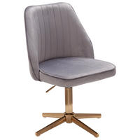 STUHL  in Samt  - Goldfarben, Konventionell (60/100/60cm) - MID.YOU