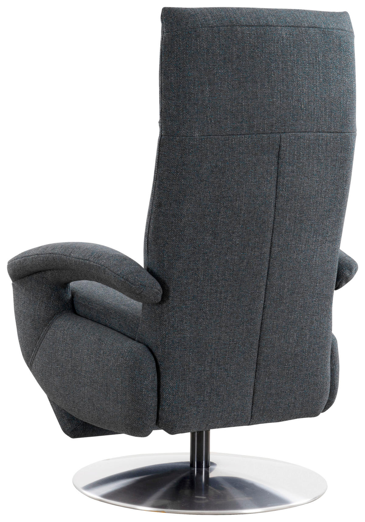 DREHSTUHL  in Flachgewebe Blaugrau  - Chromfarben/Blaugrau, Konventionell, Textil/Metall (74/112/82cm) - Sit & More
