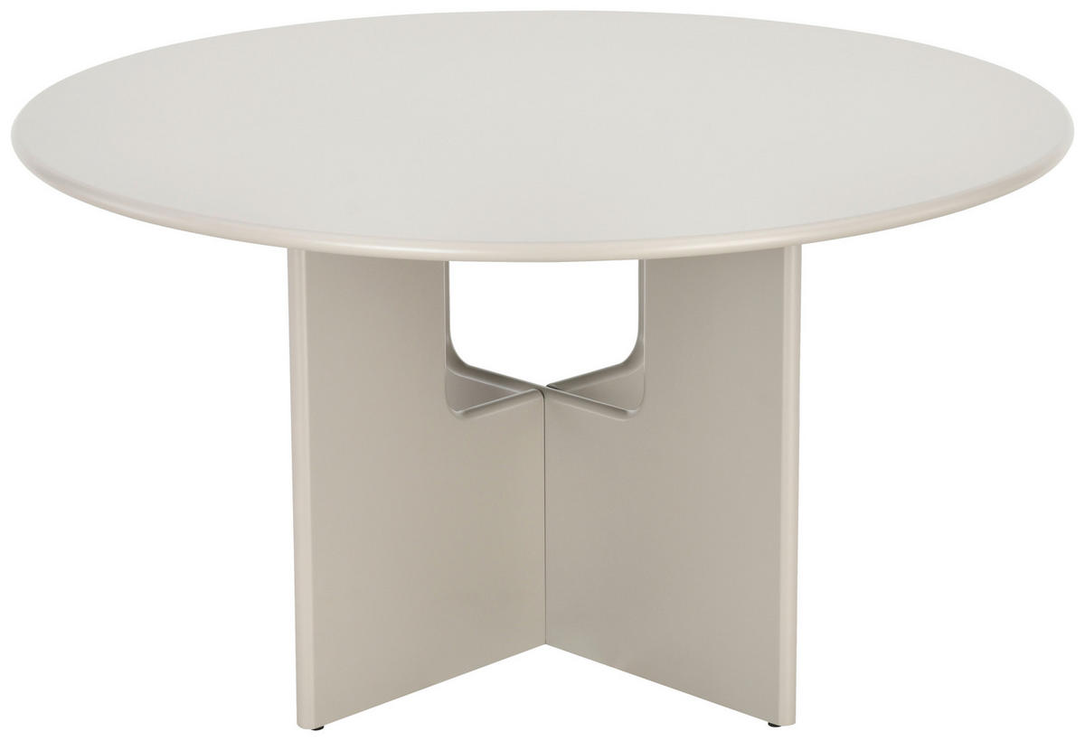 ESSTISCH 140/140/75 cm Nachbildung  Holzwerkstoff rund Greige  - Greige, MODERN, Holzwerkstoff (140/140/75cm) - Livetastic