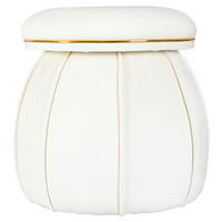 TABURET, textil, 51,5/55 cm - barvy zlata/béžová, Design, textil (51,5/55cm) - Kayoom