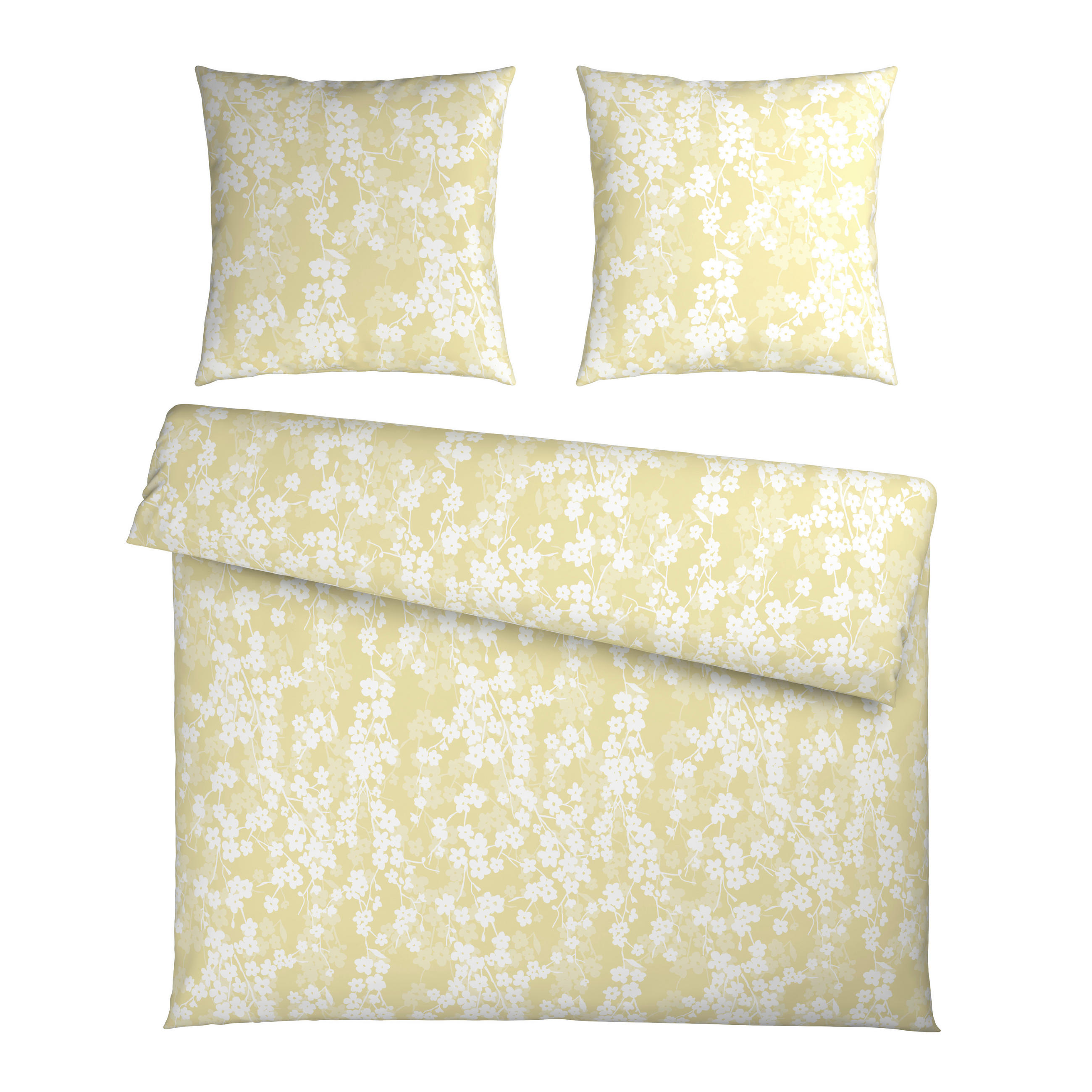 BETTWÄSCHE Musselin 200/200 cm  - Gelb, Textil (200/200cm) - Esposa