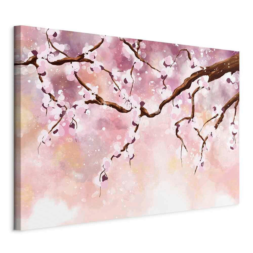 LEINWANDBILD Abstraktes, Bäume, Blumen 60/40/1,2 cm  - Rosa, Basics, Holzwerkstoff/Textil (60/40/1,2cm) - artgeist