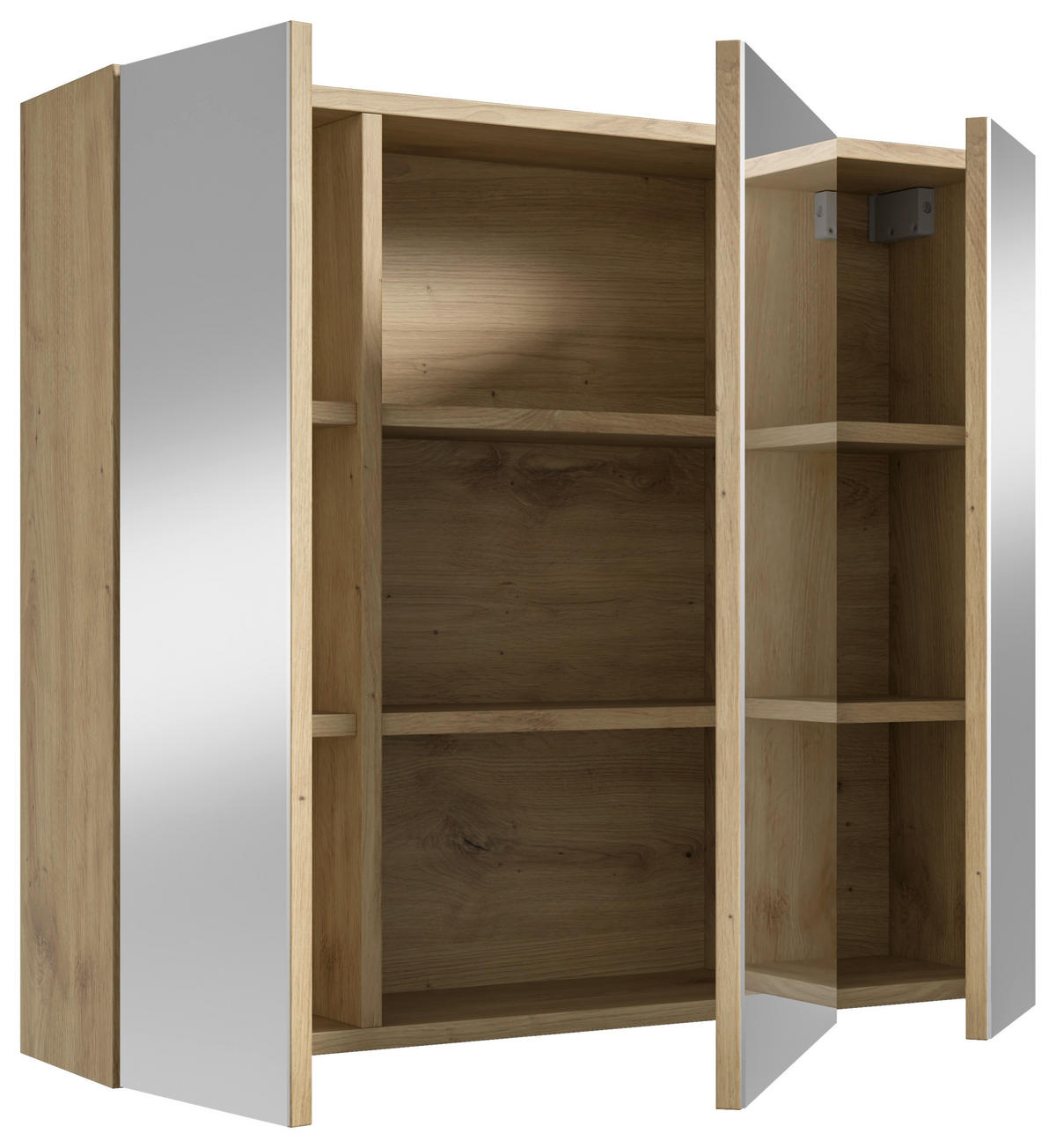 SPIEGELSCHRANK 80/70/20 cm  - Eiche Artisan, MODERN, Glas/Holzwerkstoff (80/70/20cm) - MID.YOU