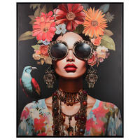 BILD 80/100 cm  - Multicolor/Schwarz, Design, Kunststoff/Textil (80/100cm)