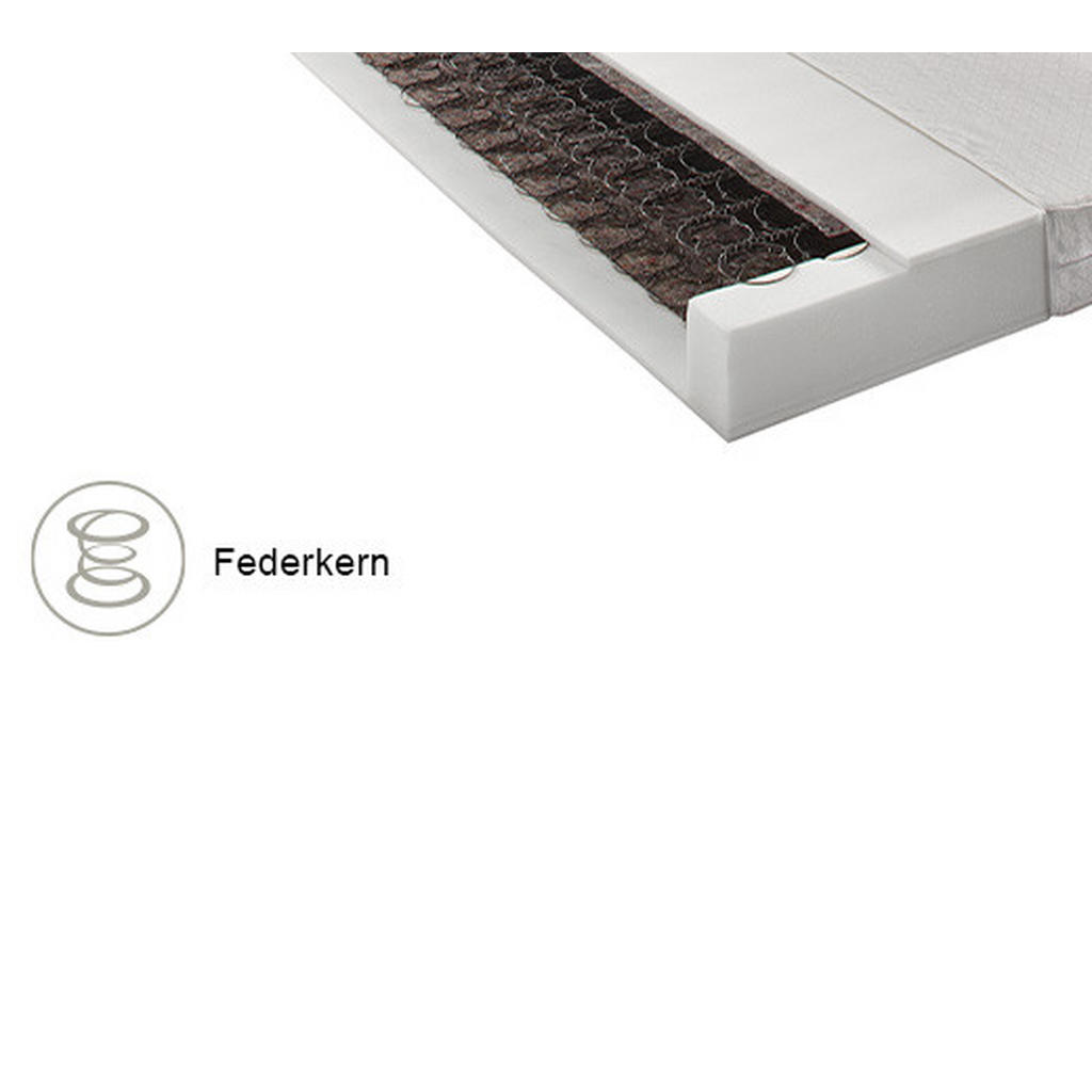 Thumbnail - Boxxx Federkernmatratze, Weiß, Textil, H2, rechteckig, 90x200 cm, Schlafzimmer