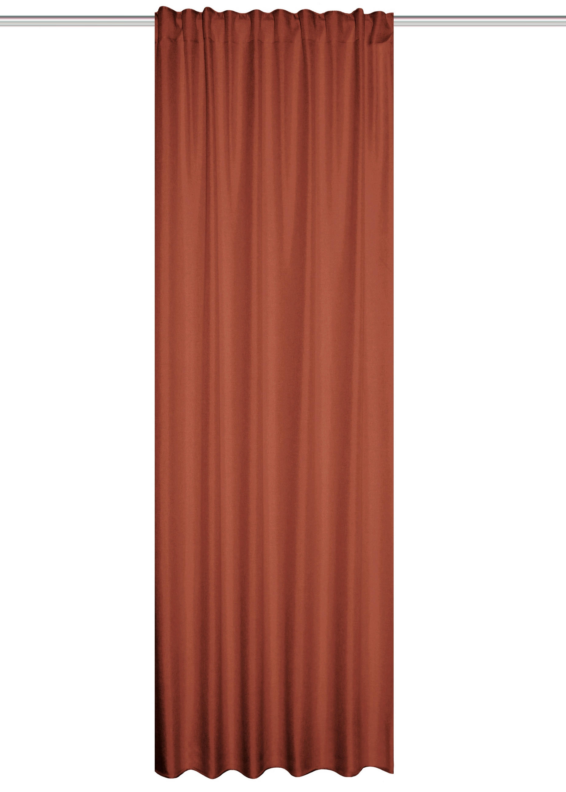 WÄRMESCHUTZVORHANG Verdunkelung 135/145 cm   - Terracotta, Basics, Textil (135/145cm)