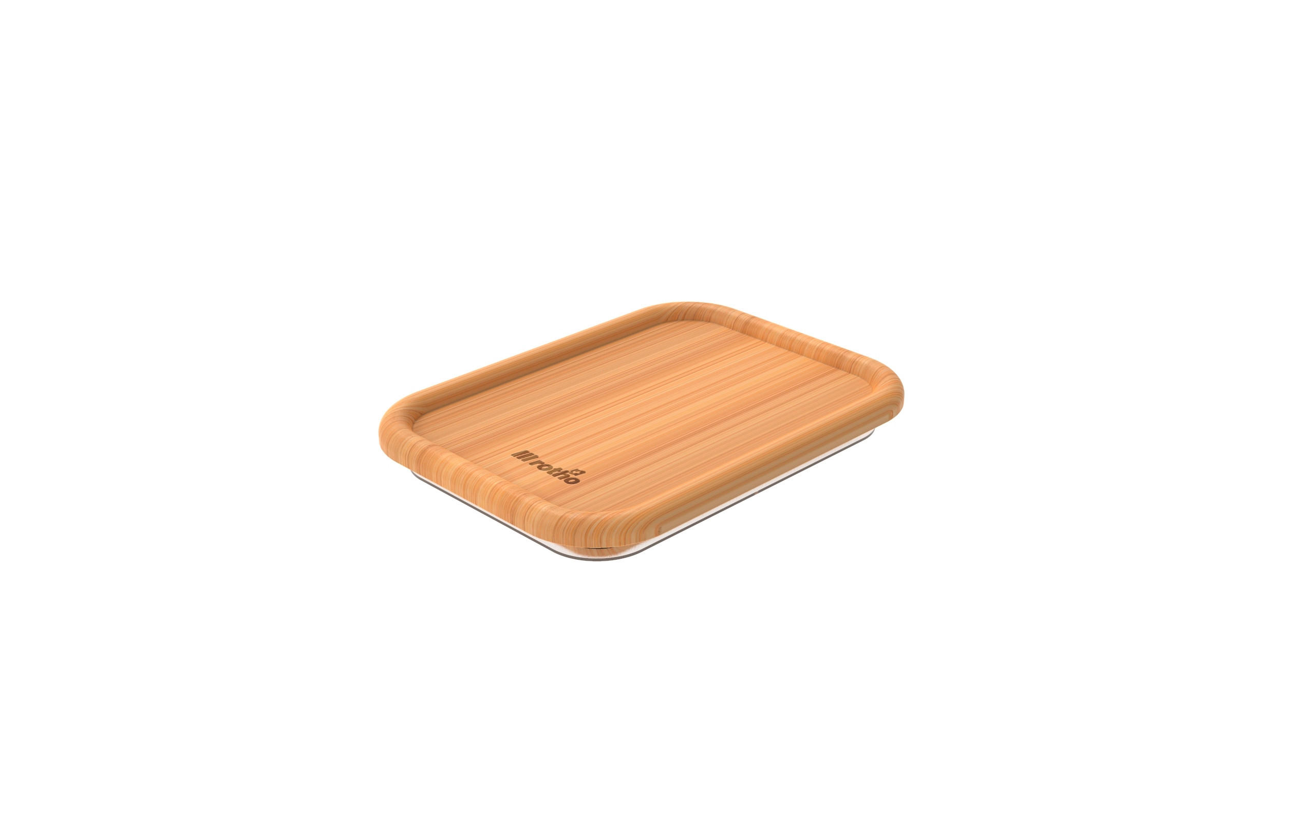 DECKEL  - Braun, Basics, Holz (14,8/11/2cm) - Rotho