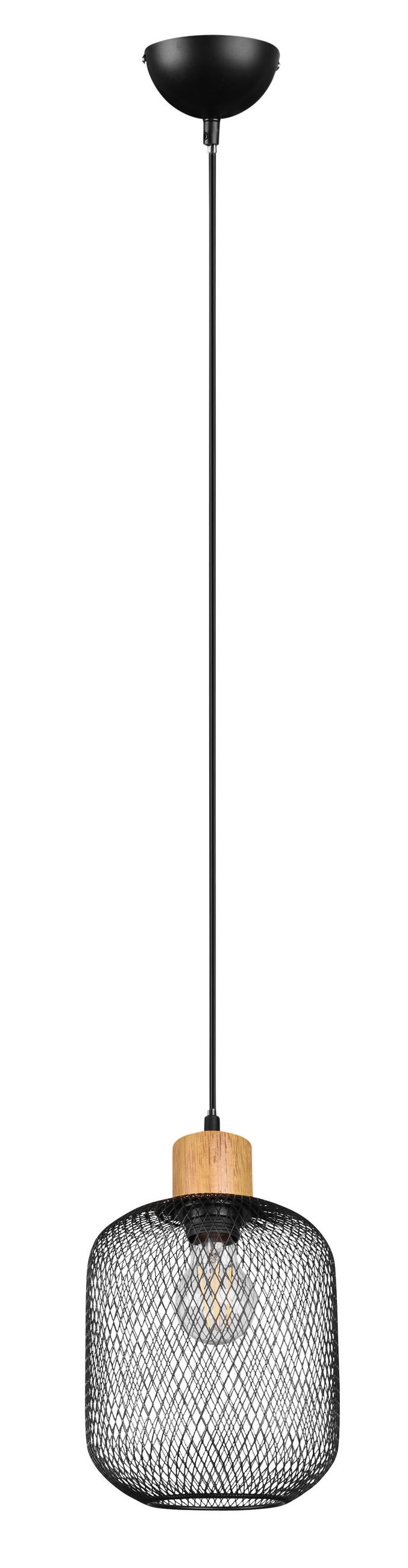 HÄNGELEUCHTE 18/150 cm    - Schwarz, Design, Metall (18/150cm) - P & B