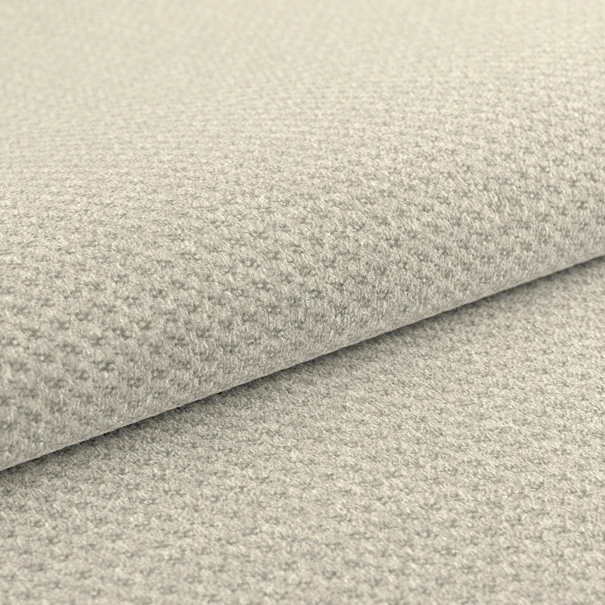 ECKSOFA MENDOZA NEW Hellgrau Chenille, Struktur Zierkissen, Rückenkissen, Bettkasten  - Hellgrau/Schwarz, KONVENTIONELL, Textil (197/309cm) - MID.YOU