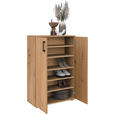 SCHUHSCHRANK 70/106/33,5 cm  - Eichefarben/Schwarz, KONVENTIONELL, Holzwerkstoff/Kunststoff (70/106/33,5cm) - Xora