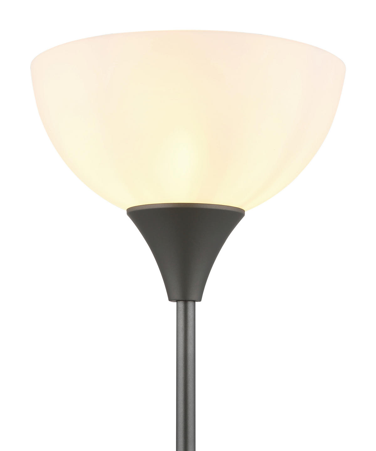 STEHLEUCHTE - Weiss/Titanfarben, Basics, Kunststoff/Metall (25/178,5cm) - Globo