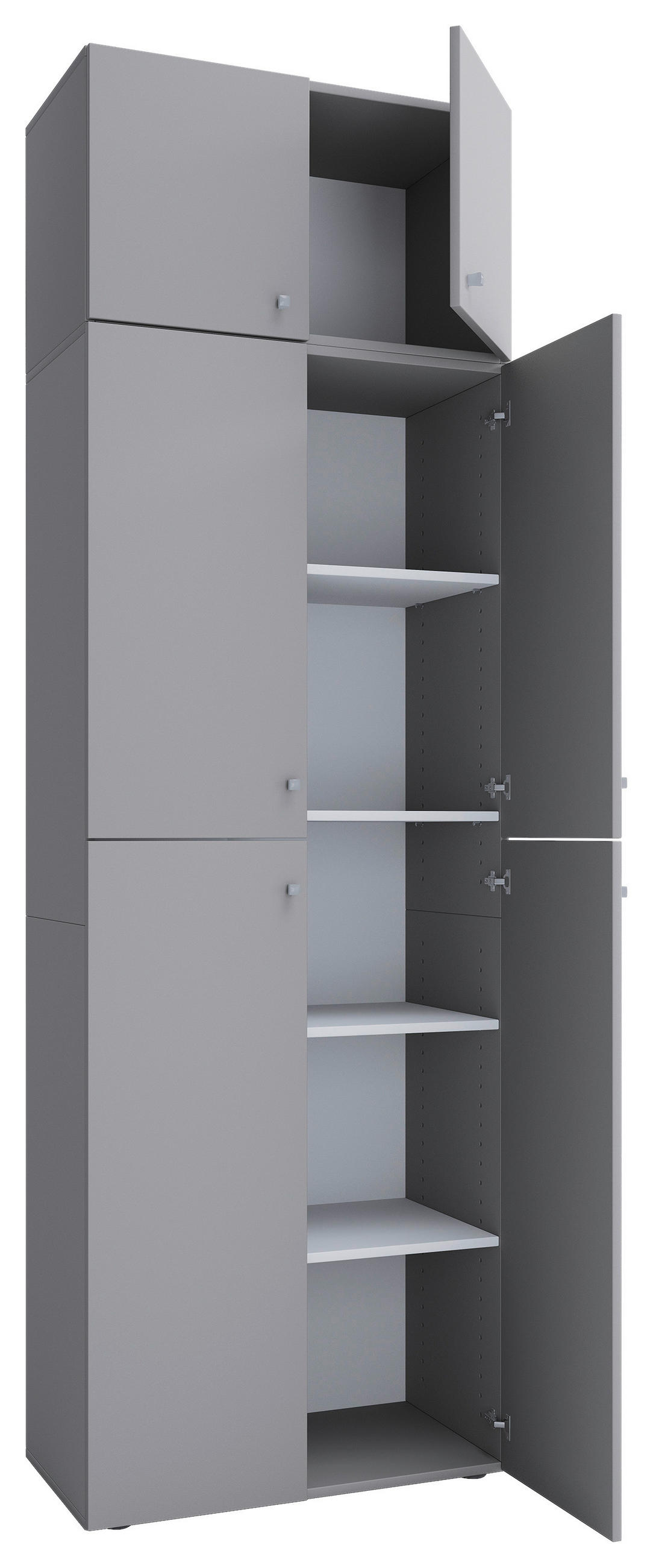 AKTENSCHRANK 70/223/39 cm  - Grau, Modern, Holzwerkstoff (70/223/39cm) - MID.YOU