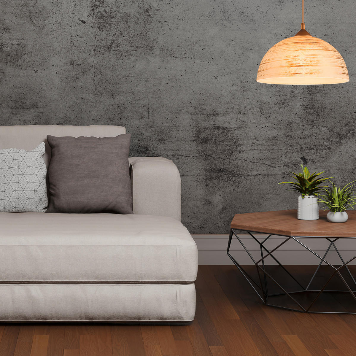 PENDELLEUCHTE 30/70 cm  - Goldfarben, Basics, Glas/Kunststoff (30/70cm)