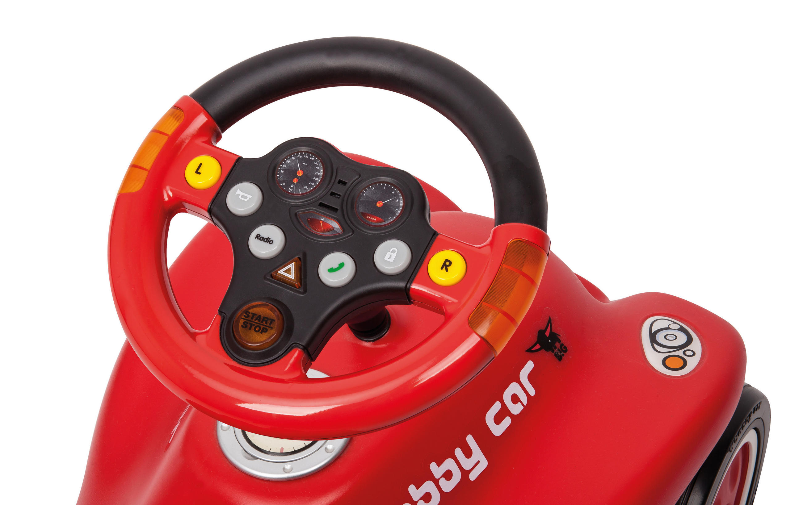 BIG Multi-Sound-Wheel BIG - Gelb/Rot, Basics, Kunststoff (19,3cm) - BIG