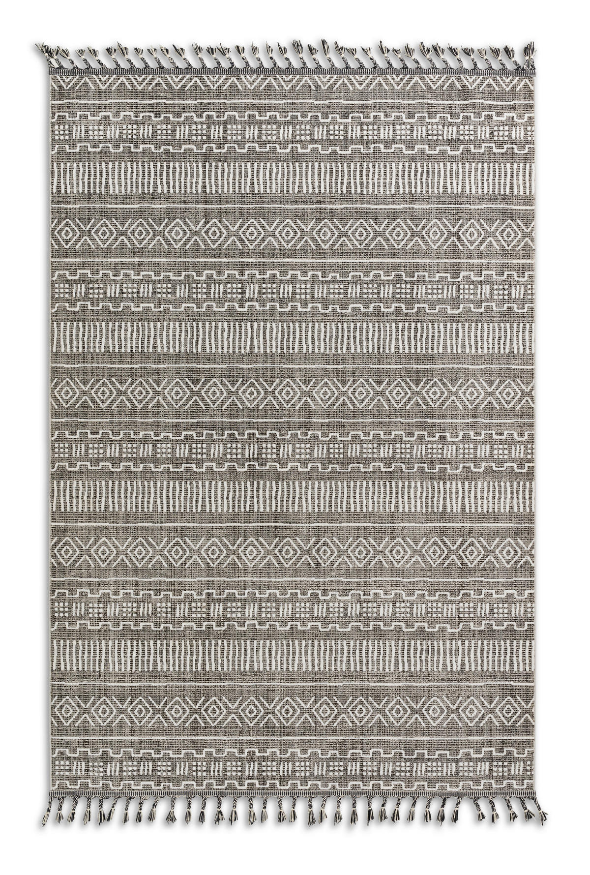 WEBTEPPICH 160/230 cm Grau, Creme  - Creme/Grau, Design, Textil (160/230cm) - Novel