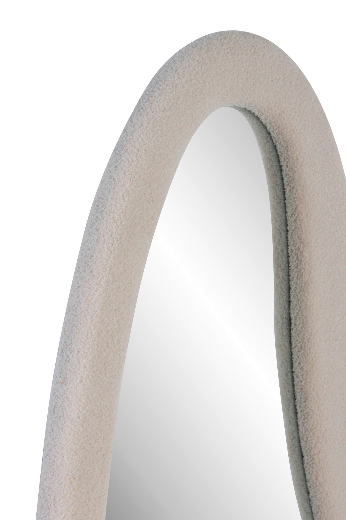 WANDSPIEGEL 75/175/3,5 cm    in Freiform  - Creme, Design, Glas/Holzwerkstoff (75/175/3,5cm) - MID.YOU