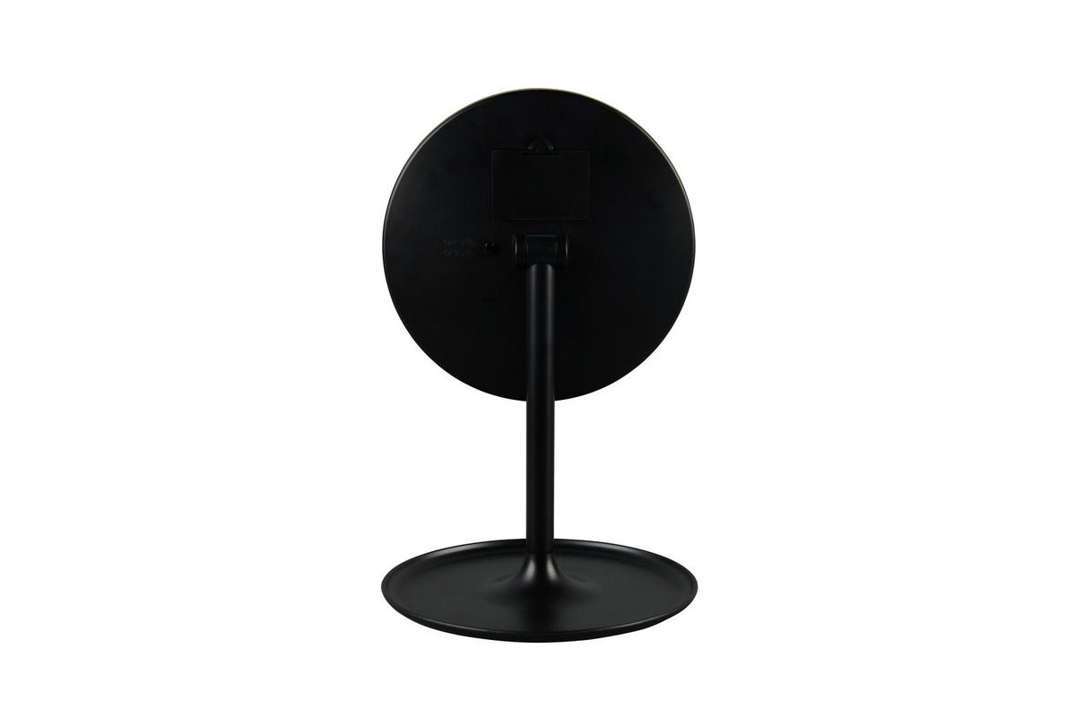 LEUCHTSPIEGEL 18/28,5/18 cm  - Schwarz, Basics, Glas/Kunststoff (18/28,5/18cm) - Milino