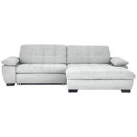 ECKSOFA in Webstoff Hellgrau  - Hellgrau/Schwarz, Design, Textil/Metall (265/180cm) - Carryhome