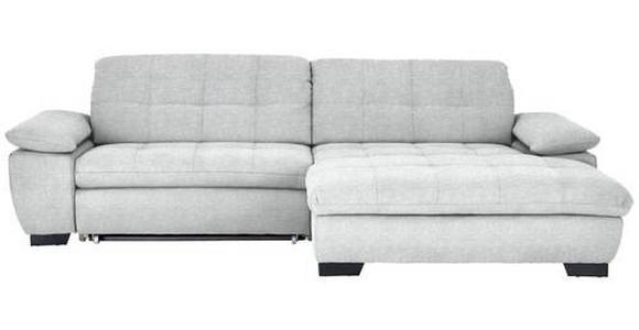 ECKSOFA in Webstoff Hellgrau  - Hellgrau/Schwarz, Design, Textil/Metall (265/180cm) - Carryhome