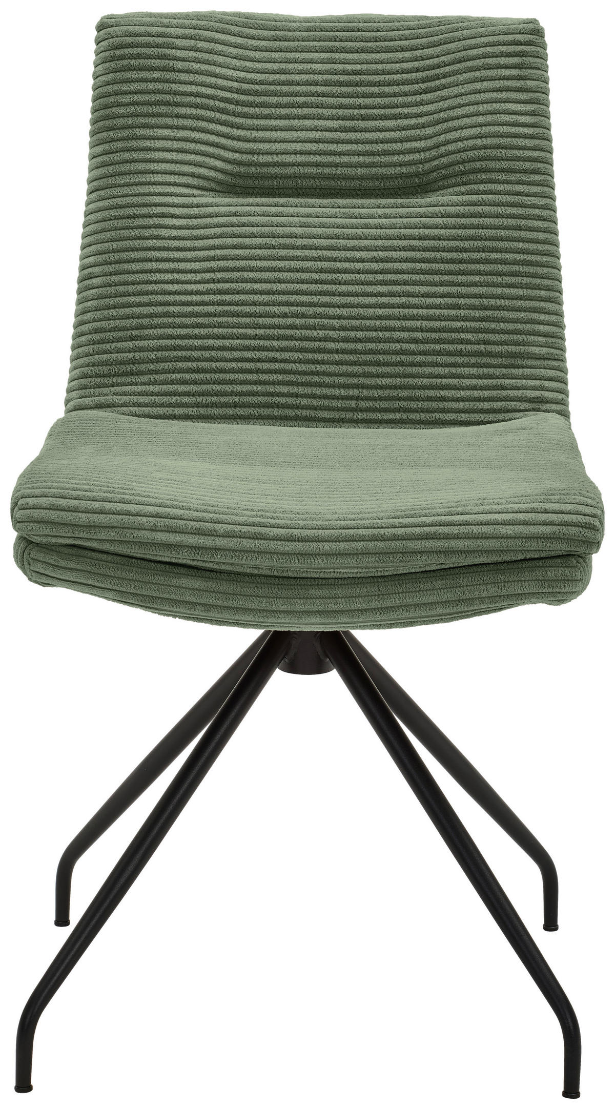 STUHL - Schwarz/Graugrün, Design, Textil/Metall (50/85/64cm) - Musterring