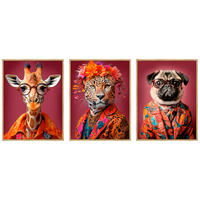 KUNSTDRUCK 30/40 cm  - Eichefarben/Multicolor, LIFESTYLE, Holzwerkstoff (30/40cm) - Monee