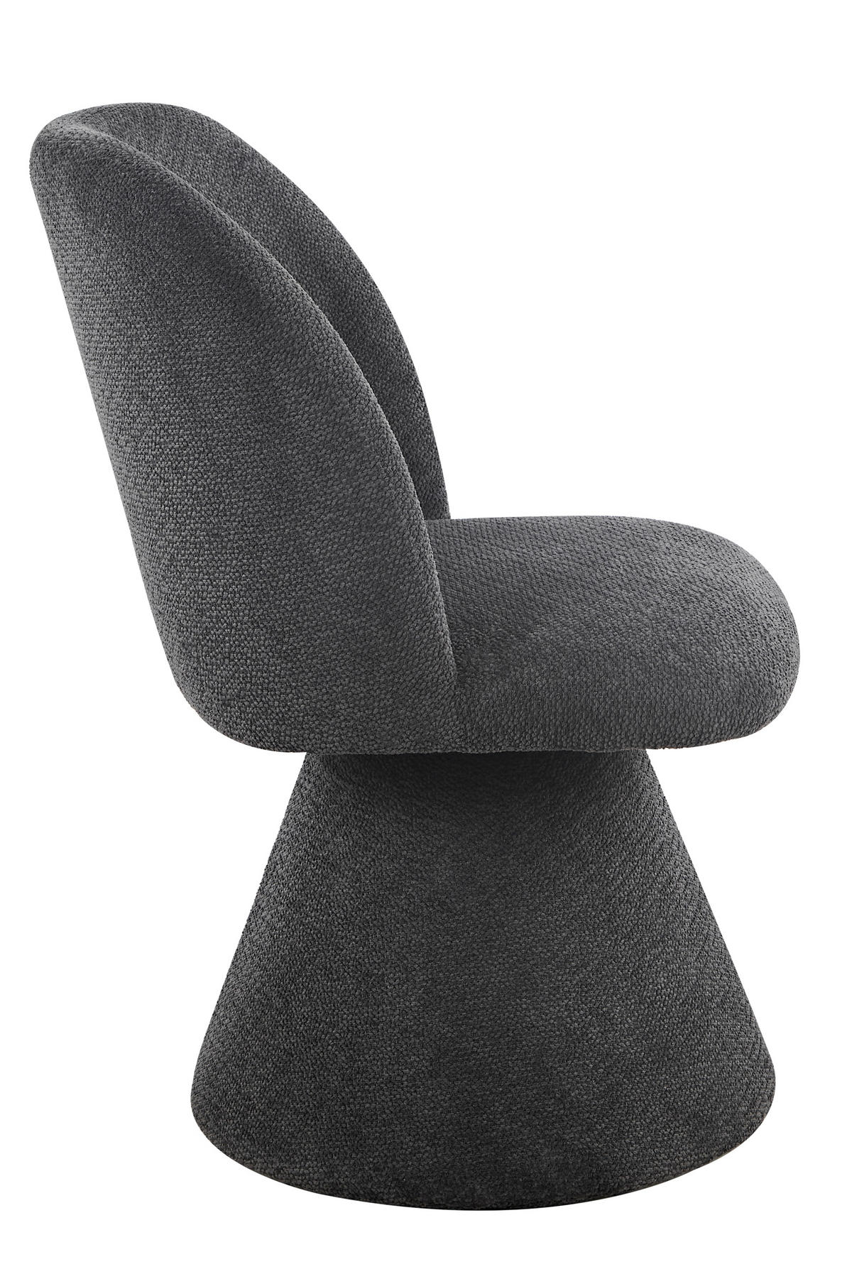 STUHL-SET 2 Stück  in Stahl Webstoff  - Anthrazit, MODERN, Textil/Metall (54/84/61cm) - MID.YOU