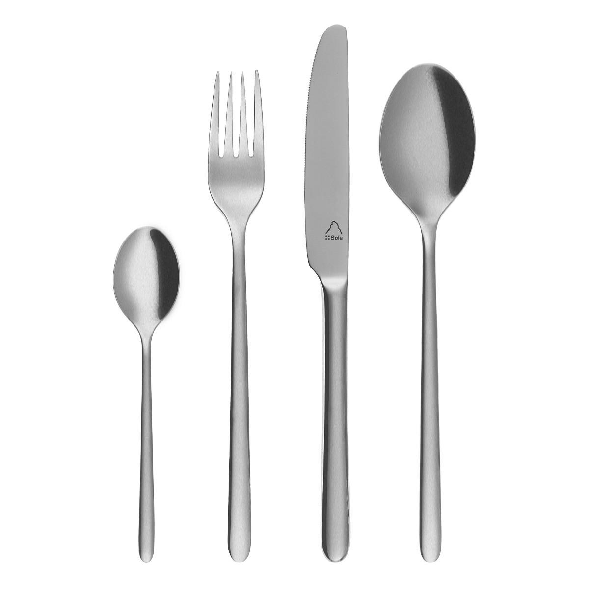 BESTECKSET 24-teilig   - Basics, Metall - Sola