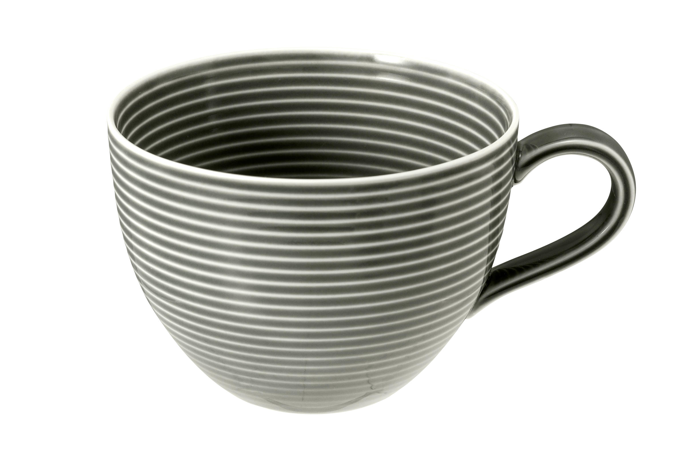 FRÜHSTÜCKSTASSE Beat perlgrau uni 350 ml  - Grau, LIFESTYLE, Keramik (12,8/10,1/7,3cm) - Seltmann Weiden