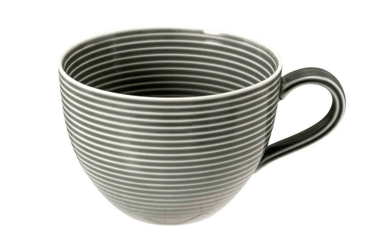 FRÜHSTÜCKSTASSE Beat perlgrau uni 350 ml  - Grau, LIFESTYLE, Keramik (12,8/10,1/7,3cm) - Seltmann Weiden