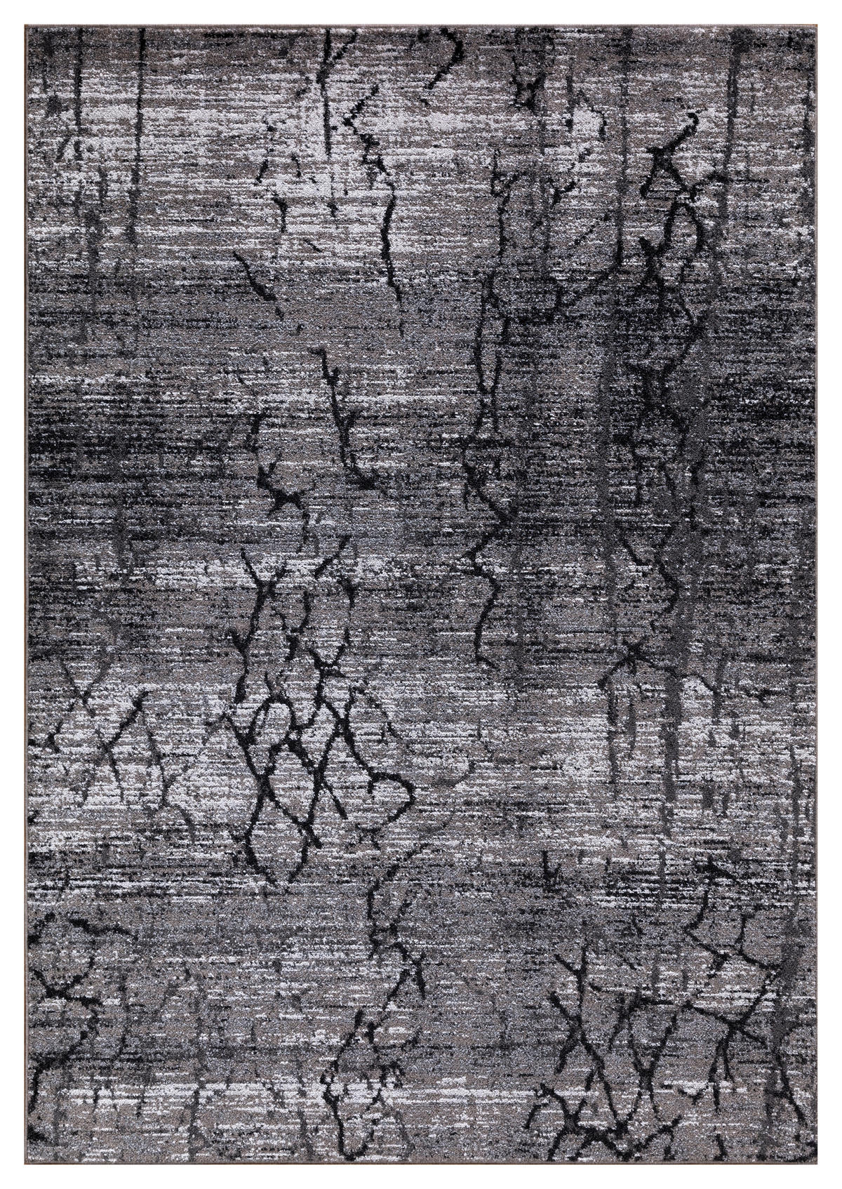 LÄUFER 80/300 cm 5354 Grau, Creme, Schwarz  - Creme/Schwarz, LIFESTYLE, Textil (80/300cm)