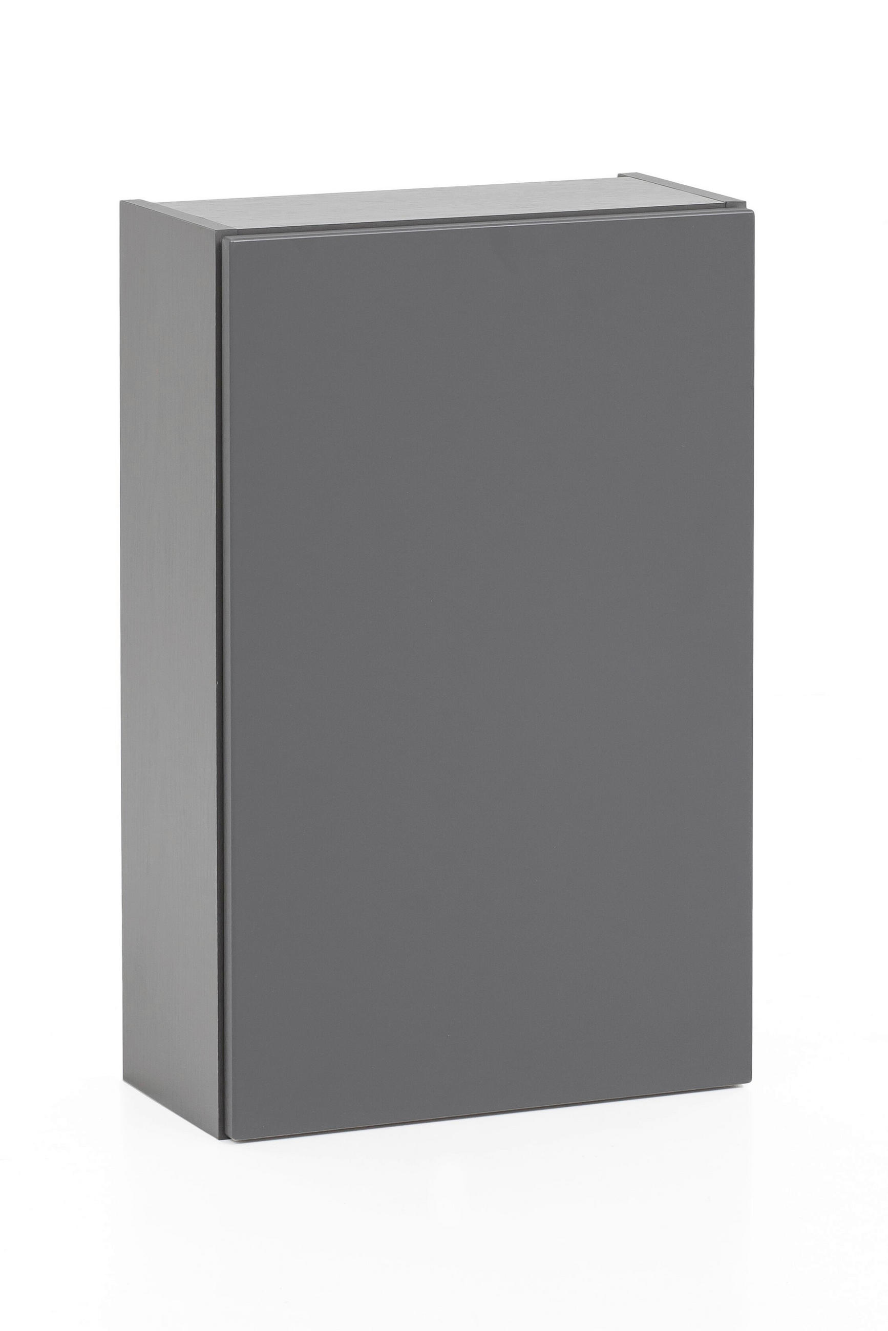 HÄNGESCHRANK 40/64/20 cm  - Graphitfarben/Grau, Natur, Holzwerkstoff (40/64/20cm) - Xora