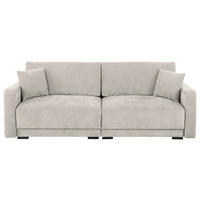 2-SITZER-SOFA in Chenille Creme  - Creme/Schwarz, Konventionell, Kunststoff/Textil (233/90/110cm) - MID.YOU
