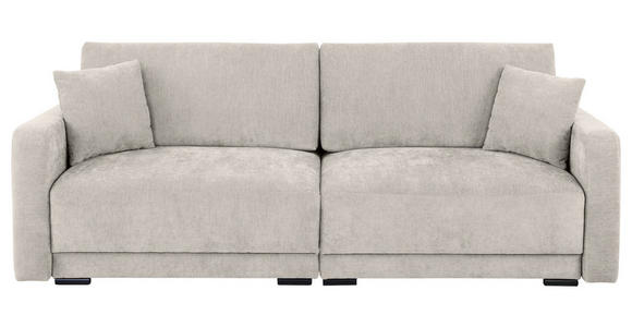 2-SITZER-SOFA in Chenille Creme  - Creme/Schwarz, KONVENTIONELL, Kunststoff/Textil (233/90/110cm) - Carryhome