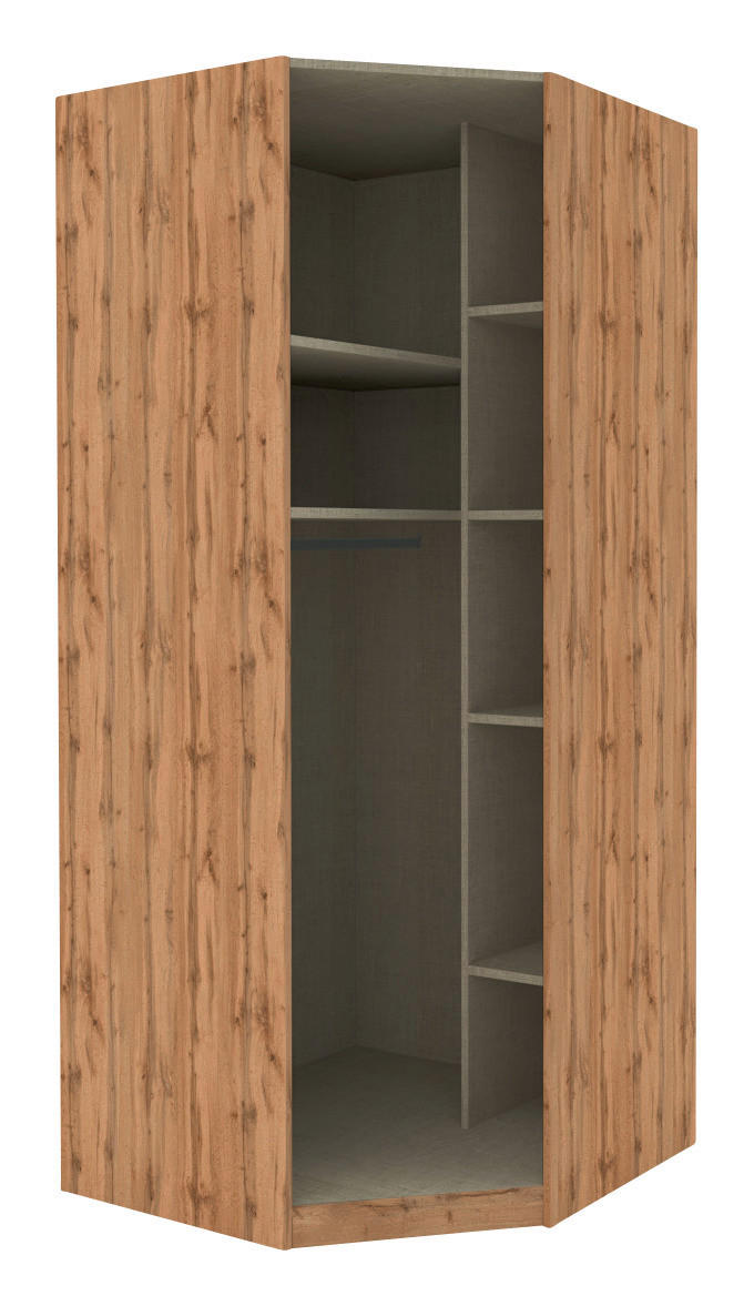 KORPUS KOTNE OMARE - hrast wotan, Design, leseni material (91,1/210/91,1cm) - Hom`in