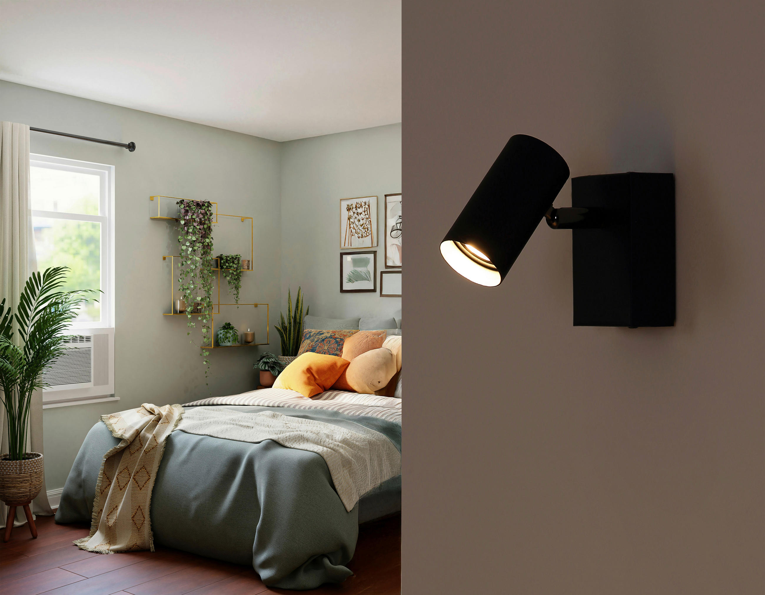 LED-STRAHLER 11/9/7 cm   - Schwarzchrom/Schwarz, Design, Metall (11/9/7cm) - Globo