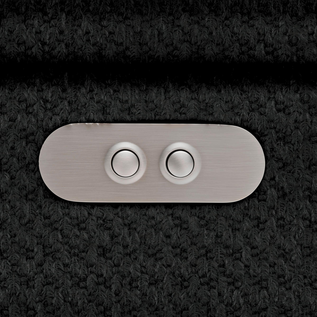 HÖRNSOFFA i chenille, vävt tyg antracit  - svart/antracit, Modern, textil/plast (283/106cm) - MID.YOU